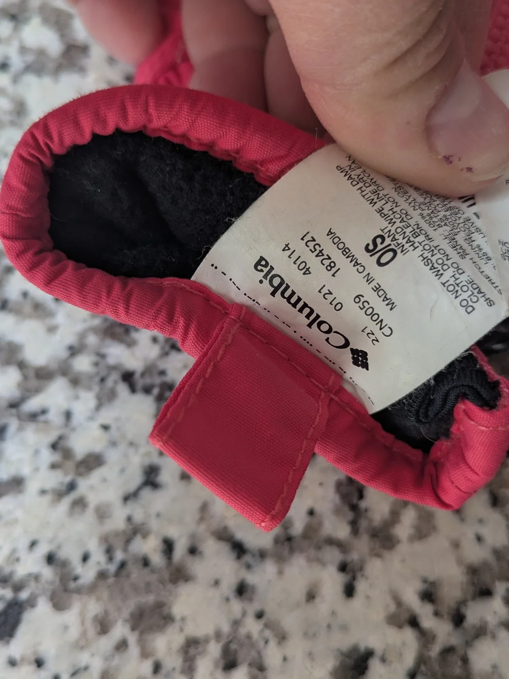 The North Face Light Blue Sherpa Baby Mittens